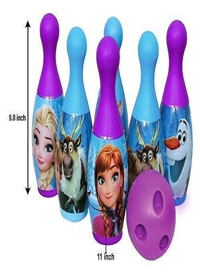 NIYANETAIL 6 Pin 1 Bowling Game Set for Kids with 6 Pin 1 Ball Sport Toys Gift for Baby Boys Girls Age 3 4 5 6 7 8.12 Years Old ABS Plastic (Frozen Bowling Set) - Image 5